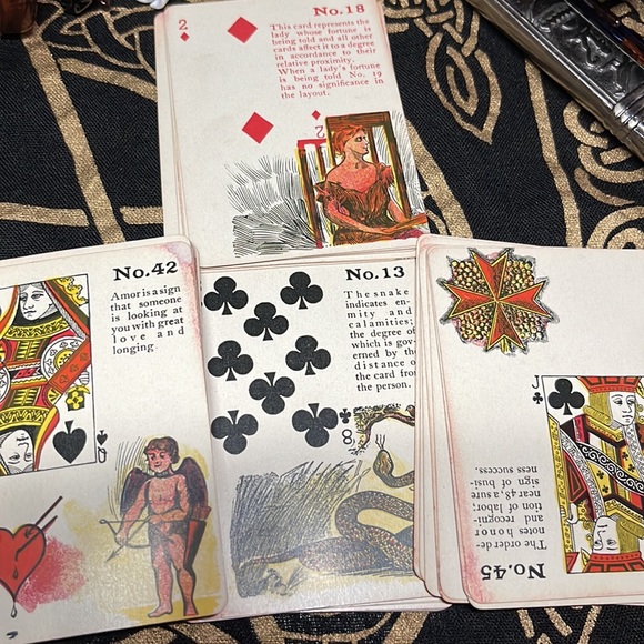 Vintage RARE 1903 Gypsy Witch Fortune Telling Cards Full Deck Oddities Tarot - Picture 12 of 15